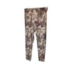 Balance Collection Women's M Tie Dye Pink Diamond Cropped Pedal Pusher Leggings
